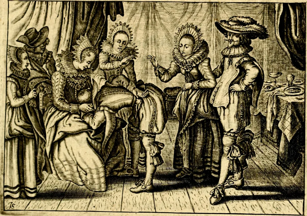 An illustration from Iohannis de Brunes I.C. Emblemata of Zinne-werck : voorghesteet, In Beelden, ghedichten, en breeder uijt-legginghen tot uijt-druckinghe, en verbeteringhe van verscheijden teijlen onser eeuwe. Spe et metu, 1624, leaf 246