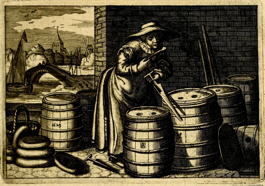 An illustration from Iohannis de Brunes I.C. Emblemata of Zinne-werck : voorghesteet, In Beelden, ghedichten, en breeder uijt-legginghen tot uijt-druckinghe, en verbeteringhe van verscheijden teijlen onser eeuwe. Spe et metu, 1624, leaf 72
