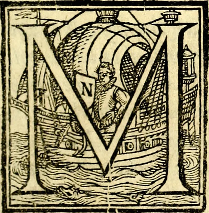 An illustration from Iohannis de Brunes I.C. Emblemata of Zinne-werck : voorghesteet, In Beelden, ghedichten, en breeder uijt-legginghen tot uijt-druckinghe, en verbeteringhe van verscheijden teijlen onser eeuwe. Spe et metu, 1624, leaf 8