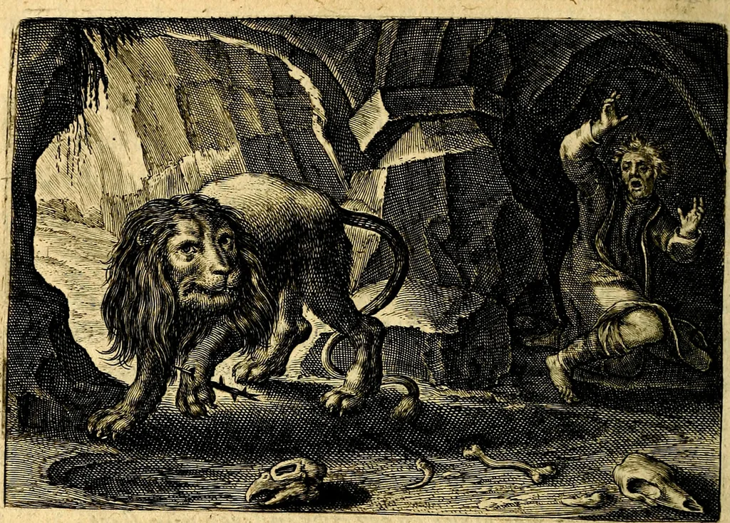 An illustration from Iohannis de Brunes I.C. Emblemata of Zinne-werck : voorghesteet, In Beelden, ghedichten, en breeder uijt-legginghen tot uijt-druckinghe, en verbeteringhe van verscheijden teijlen onser eeuwe. Spe et metu, 1624, leaf 81