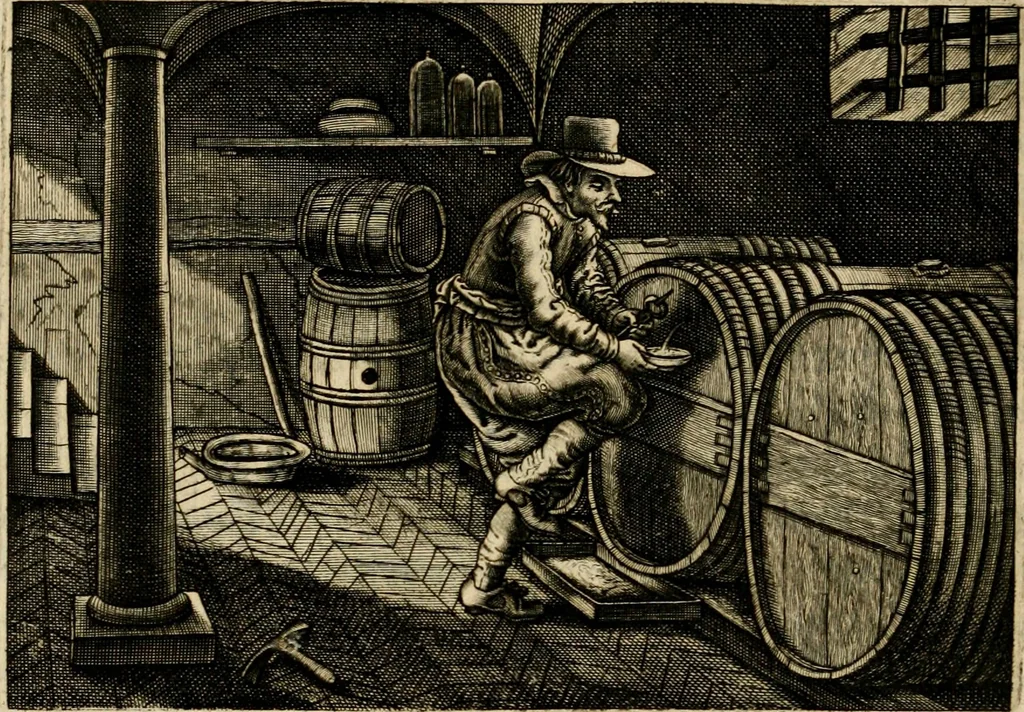 An illustration from Iohannis de Brunes I.C. Emblemata of zinne-werck : voorghestelt in beelden, ghedichten, en breeder uijt-legginghen, tot uijt-druckinghe en verbeteringhe van verscheijden feijlen onser eeuwe, 1636, leaf 113
