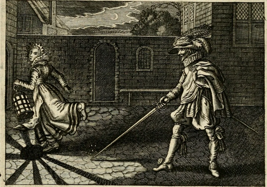 An illustration from Iohannis de Brunes I.C. Emblemata of zinne-werck : voorghestelt in beelden, ghedichten, en breeder uijt-legginghen, tot uijt-druckinghe en verbeteringhe van verscheijden feijlen onser eeuwe, 1636, leaf 266