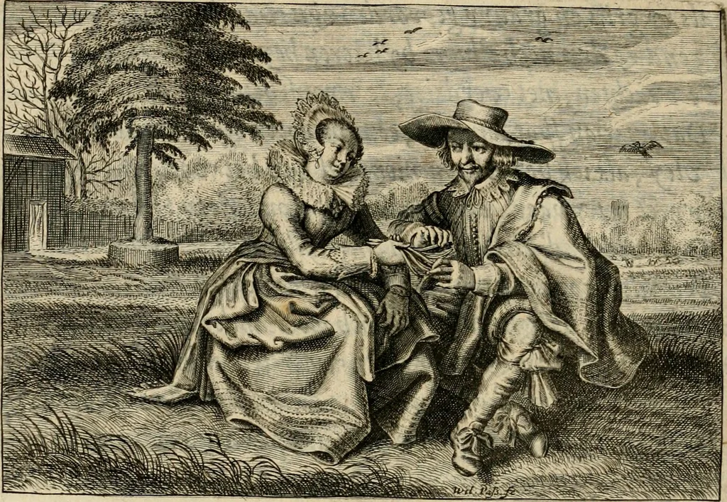 An illustration from Iohannis de Brunes I.C. Emblemata of zinne-werck : voorghestelt in beelden, ghedichten, en breeder uijt-legginghen, tot uijt-druckinghe en verbeteringhe van verscheijden feijlen onser eeuwe, 1636, leaf 315