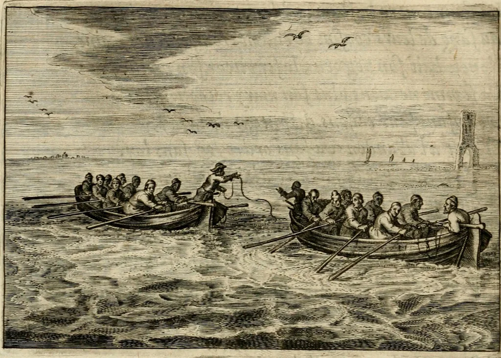 An illustration from Iohannis de Brunes I.C. Emblemata of zinne-werck : voorghestelt in beelden, ghedichten, en breeder uijt-legginghen, tot uijt-druckinghe en verbeteringhe van verscheijden feijlen onser eeuwe, 1636, leaf 61