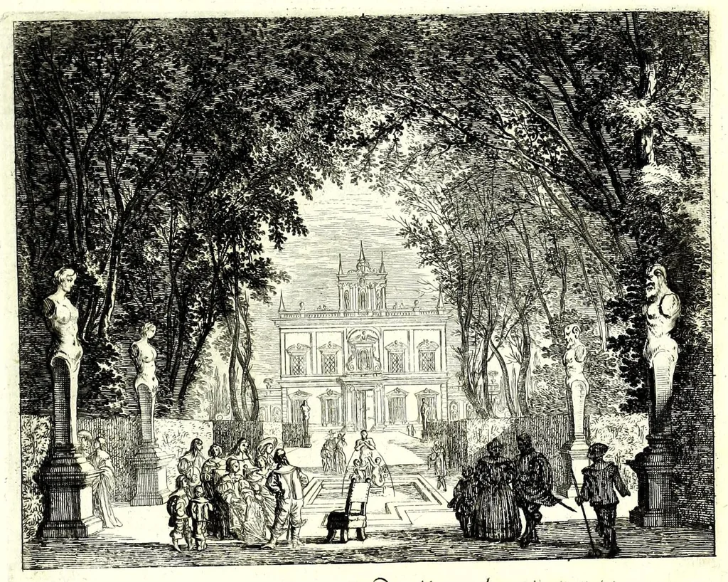 An illustration from Iohann Wilhelm Bauren Underschidliche Prospecten, welche er in dennen Landen Italiae und dan auf seiner Heimreis Friaul, Karnten, Stejr nach dem Leben gezeichnet, 1681, leaf 19