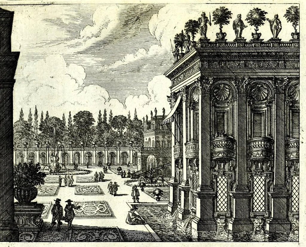 An illustration from Iohann Wilhelm Bauren Underschidliche Prospecten, welche er in dennen Landen Italiae und dan auf seiner Heimreis Friaul, Karnten, Stejr nach dem Leben gezeichnet, 1681, leaf 37