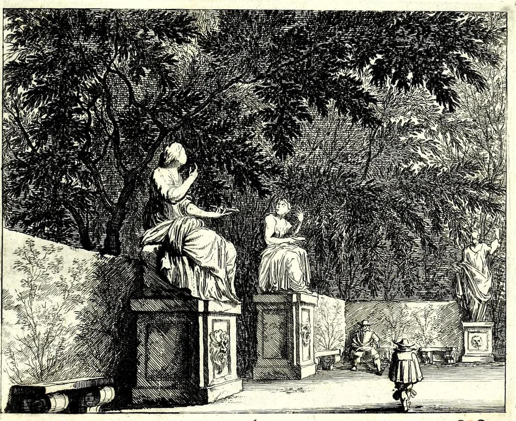 An illustration from Iohann Wilhelm Bauren Underschidliche Prospecten, welche er in dennen Landen Italiae und dan auf seiner Heimreis Friaul, Karnten, Stejr nach dem Leben gezeichnet, 1681, leaf 43