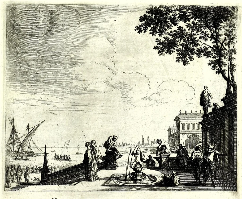 An illustration from Iohann Wilhelm Bauren Underschidliche Prospecten, welche er in dennen Landen Italiae und dan auf seiner Heimreis Friaul, Karnten, Stejr nach dem Leben gezeichnet, 1681, leaf 51