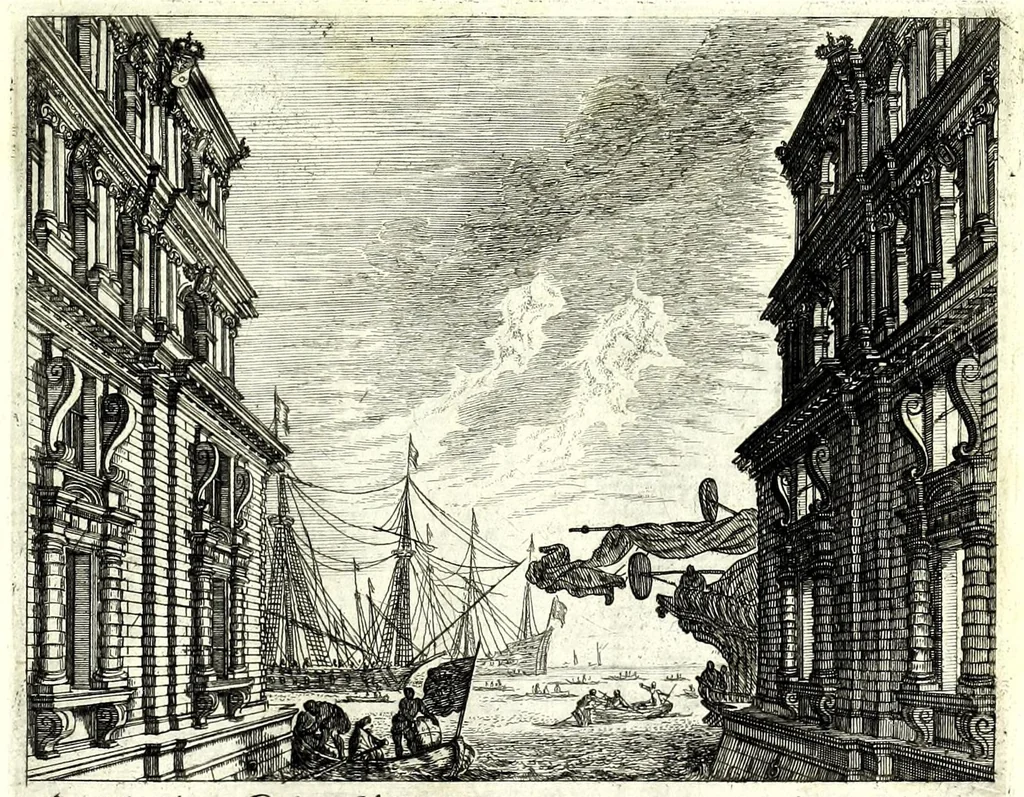 An illustration from Iohann Wilhelm Bauren Underschidliche Prospecten, welche er in dennen Landen Italiae und dan auf seiner Heimreis Friaul, Karnten, Stejr nach dem Leben gezeichnet, 1681, leaf 59