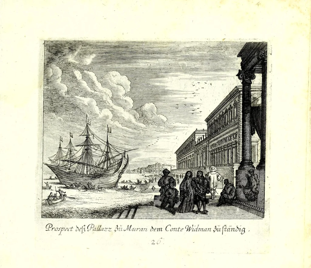 An illustration from Iohann Wilhelm Bauren Underschidliche Prospecten, welche er in dennen Landen Italiae und dan auf seiner Heimreis Friaul, Karnten, Stejr nach dem Leben gezeichnet, 1681, leaf 61
