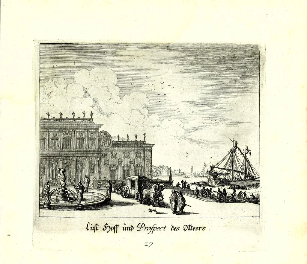 An illustration from Iohann Wilhelm Bauren Underschidliche Prospecten, welche er in dennen Landen Italiae und dan auf seiner Heimreis Friaul, Karnten, Stejr nach dem Leben gezeichnet, 1681, leaf 63