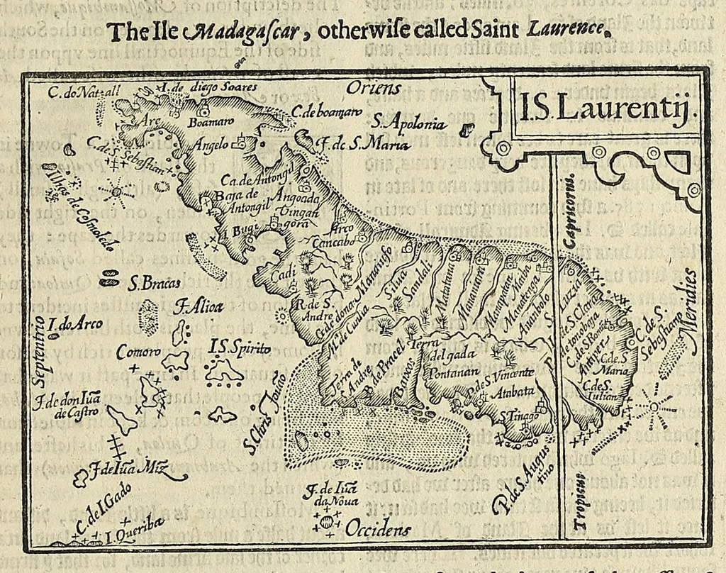 An illustration from Iohn Huighen van Linschoten his Discours of voyages into ye Easte & West Indies : deuided into foure bookes, 1598, leaf 23