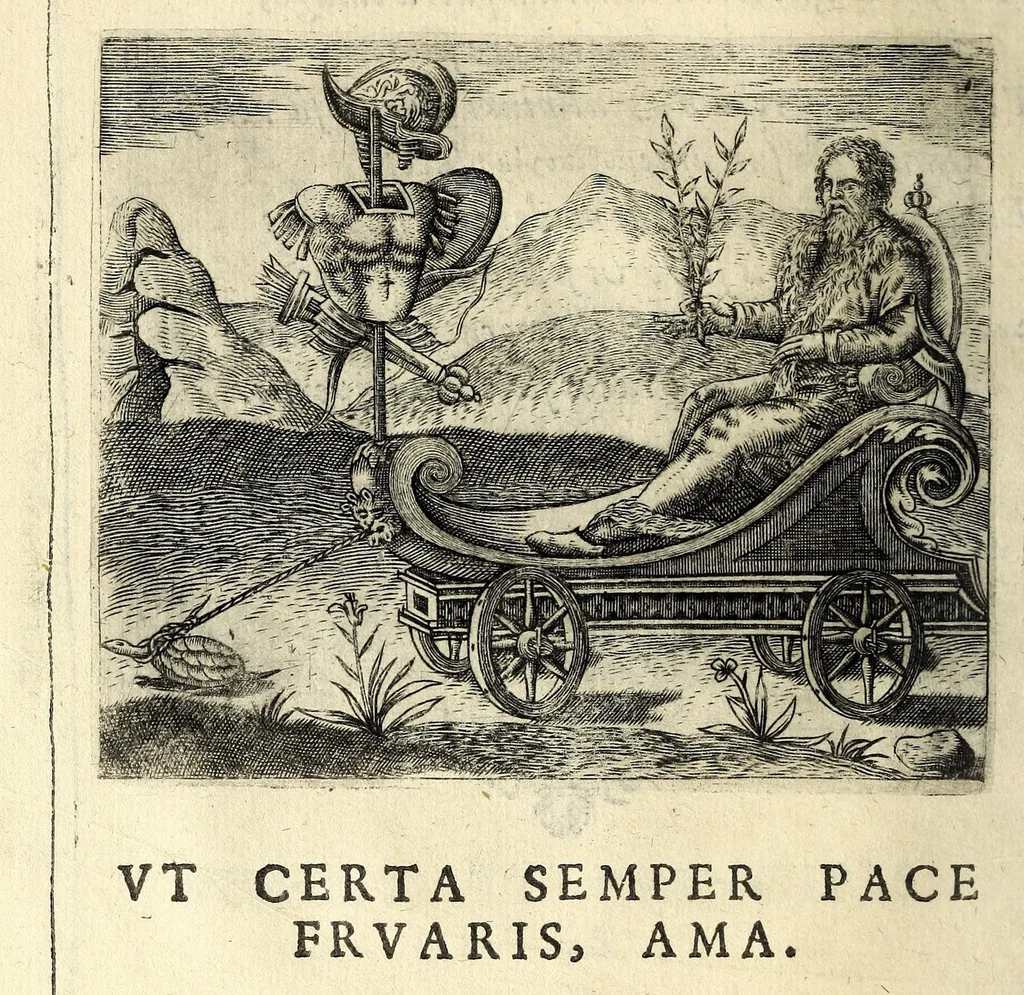 An illustration from Io. Mercerii I.C. Emblemata, 1592, leaf 34