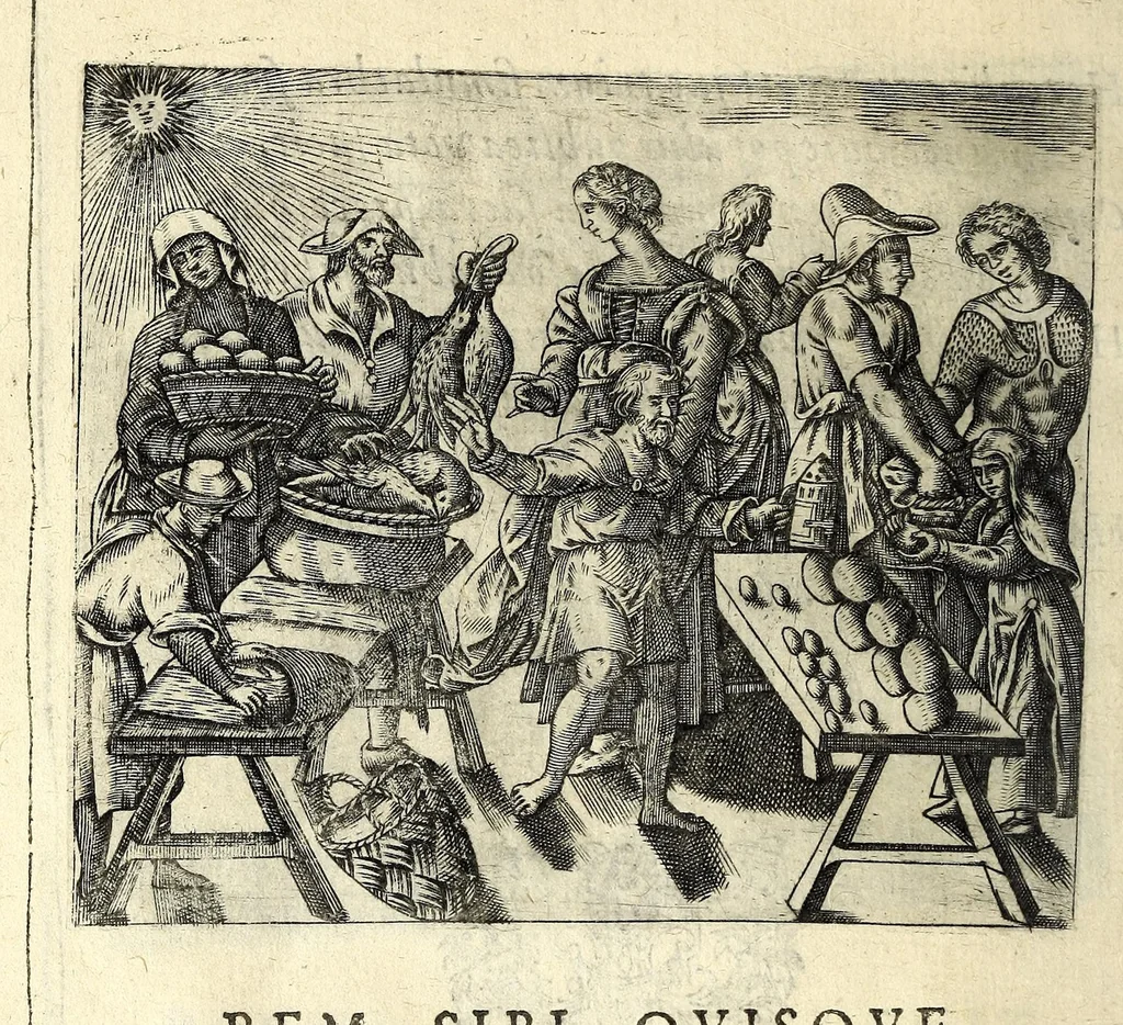 An illustration from Io. Mercerii I.C. Emblemata, 1592, leaf 48