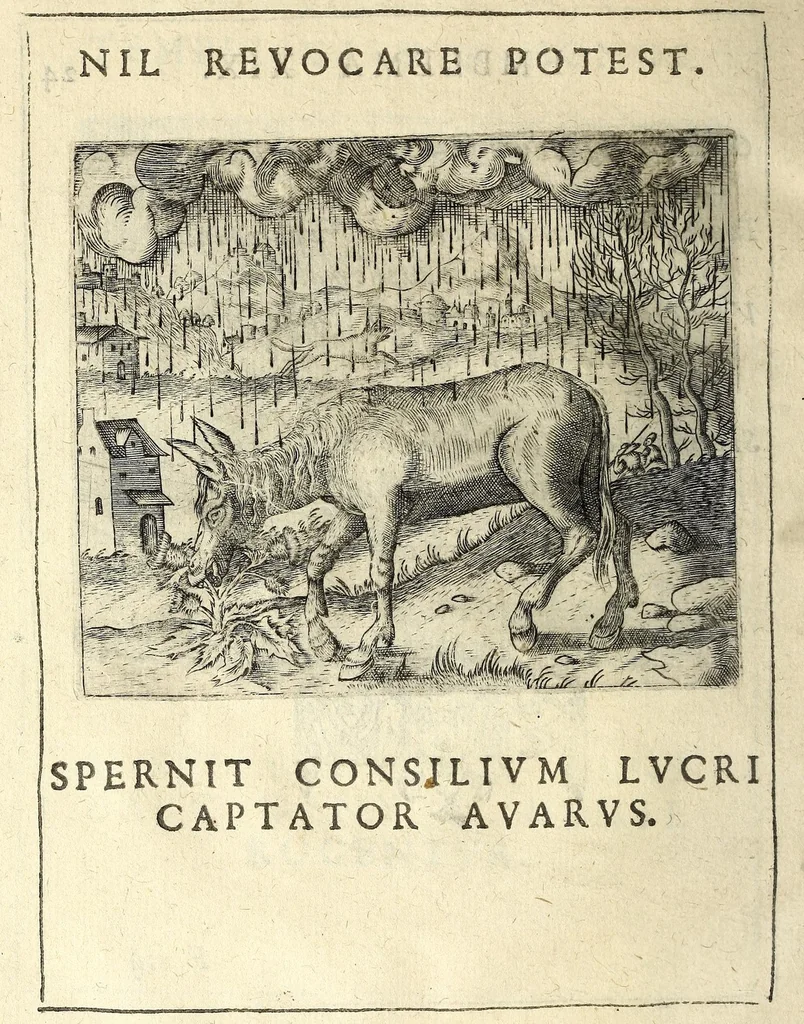 An illustration from Io. Mercerii I.C. Emblemata, 1592, leaf 54