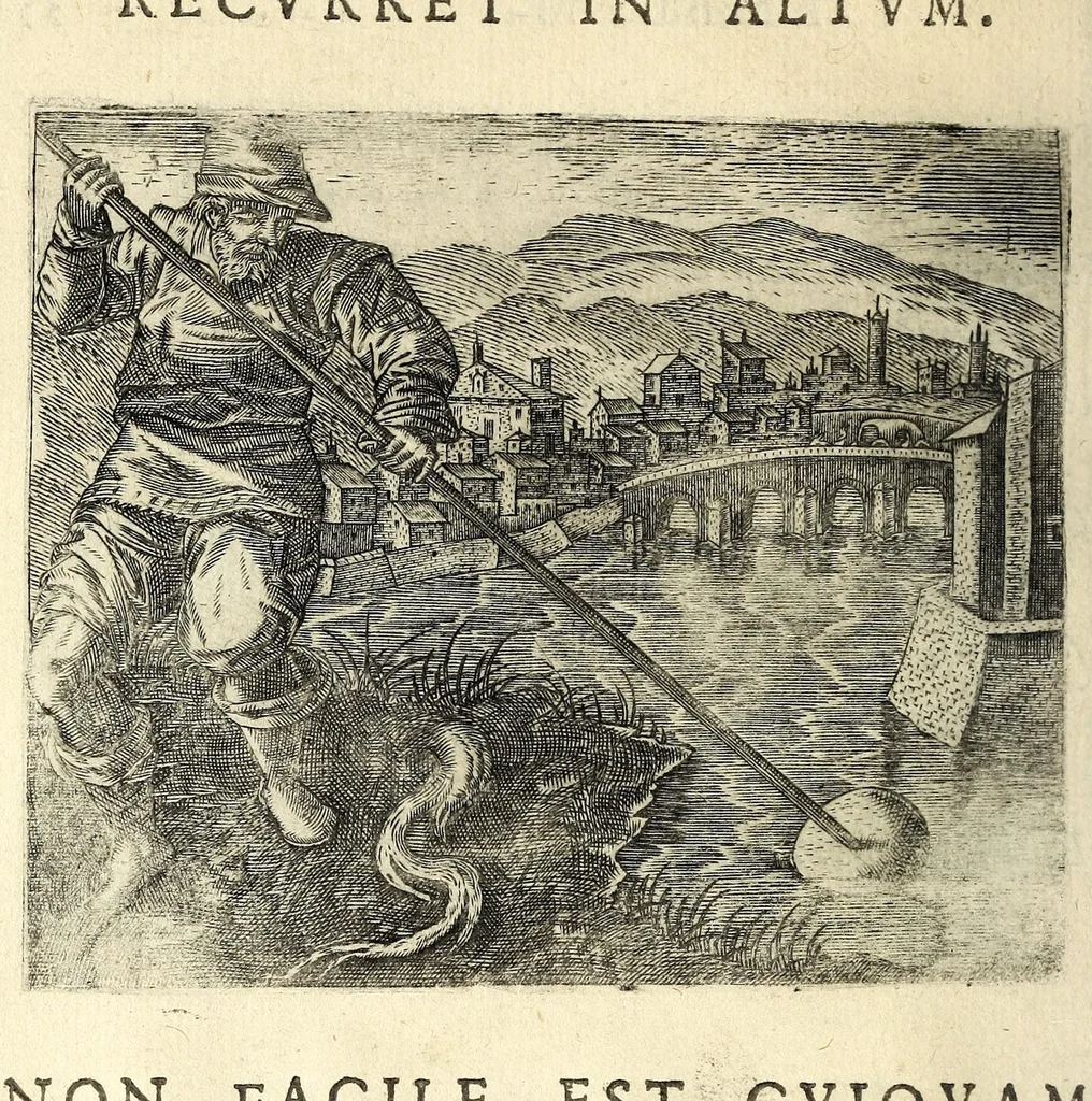 An illustration from Io. Mercerii I.C. Emblemata, 1592, leaf 76