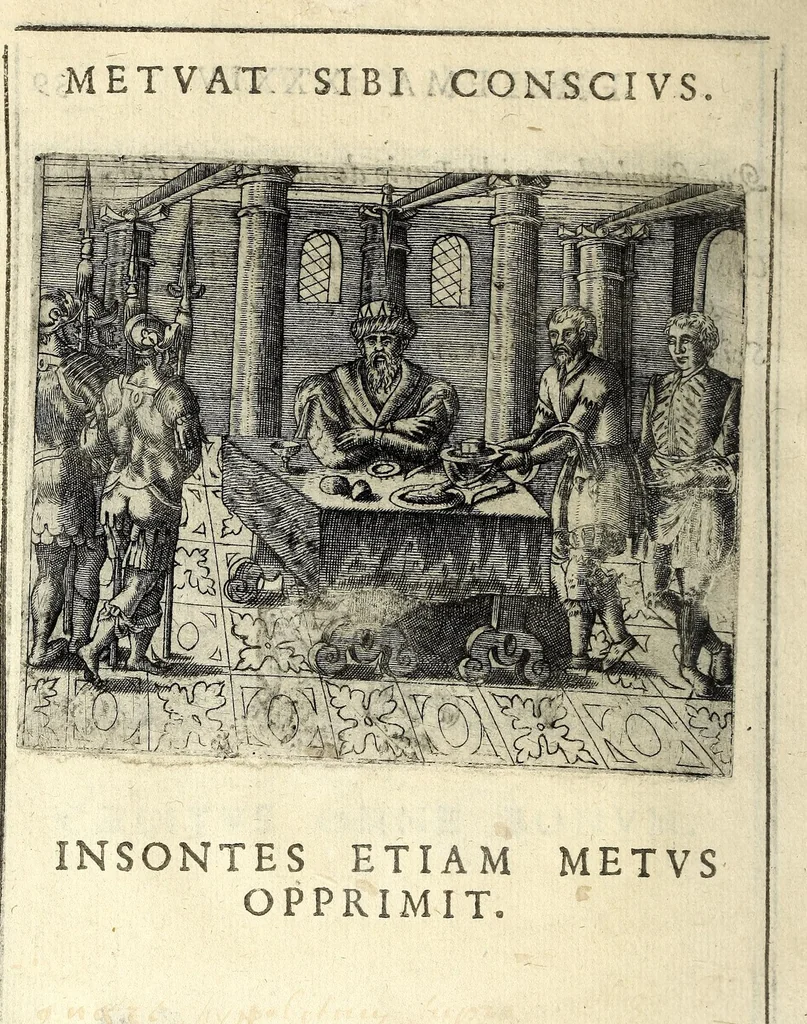 An illustration from Io. Mercerii I.C. Emblemata, 1592, leaf 84