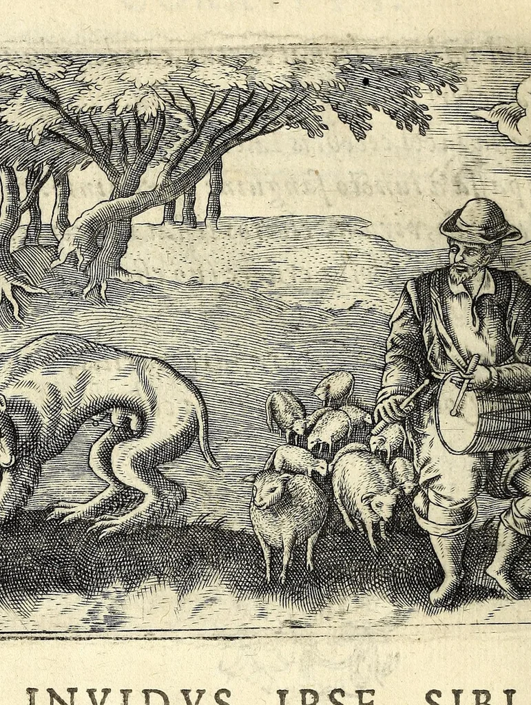 An illustration from Io. Mercerii I.C. Emblemata, 1592, leaf 94
