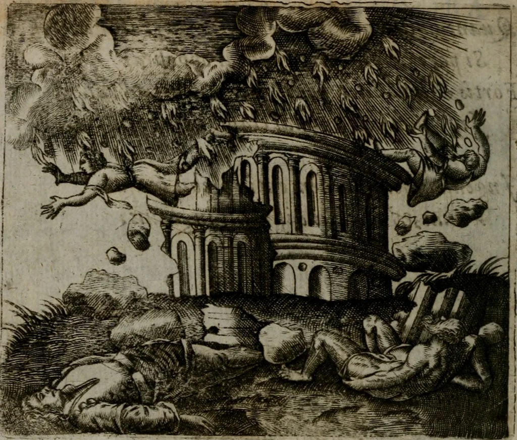 An illustration from Io. Mercerii I.C. Emblemata, 1592, leaf 101