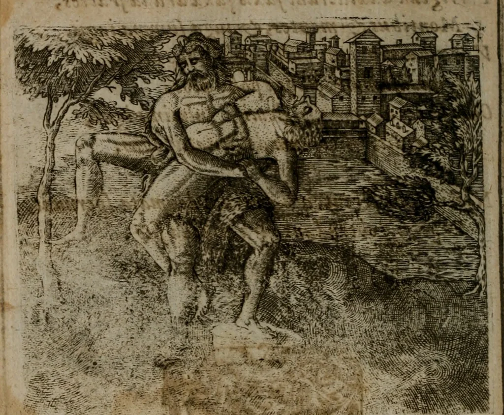 An illustration from Io. Mercerii I.C. Emblemata, 1592, leaf 103