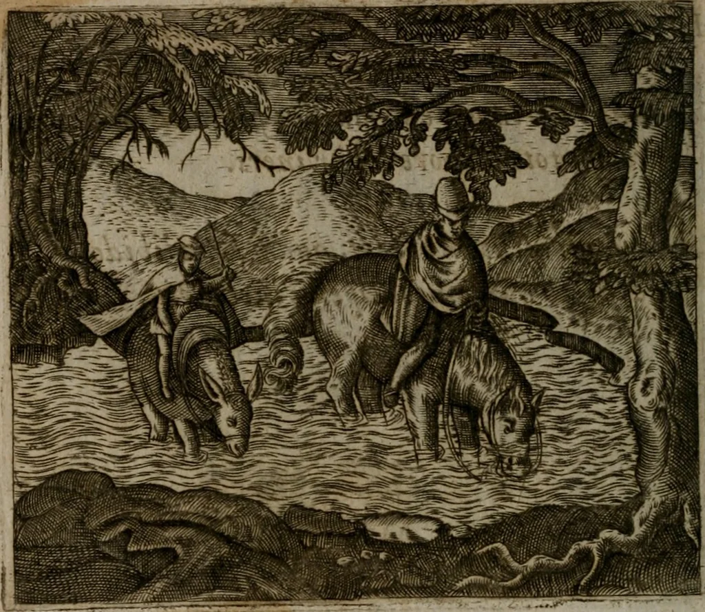 An illustration from Io. Mercerii I.C. Emblemata, 1592, leaf 105