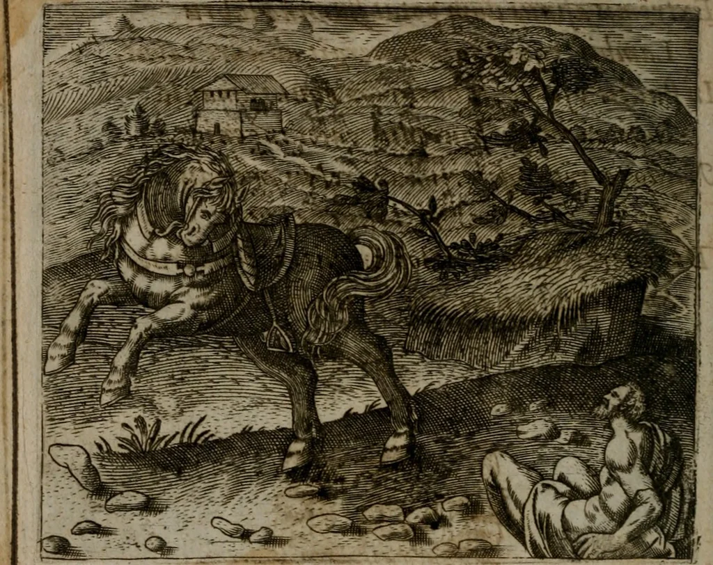 An illustration from Io. Mercerii I.C. Emblemata, 1592, leaf 107