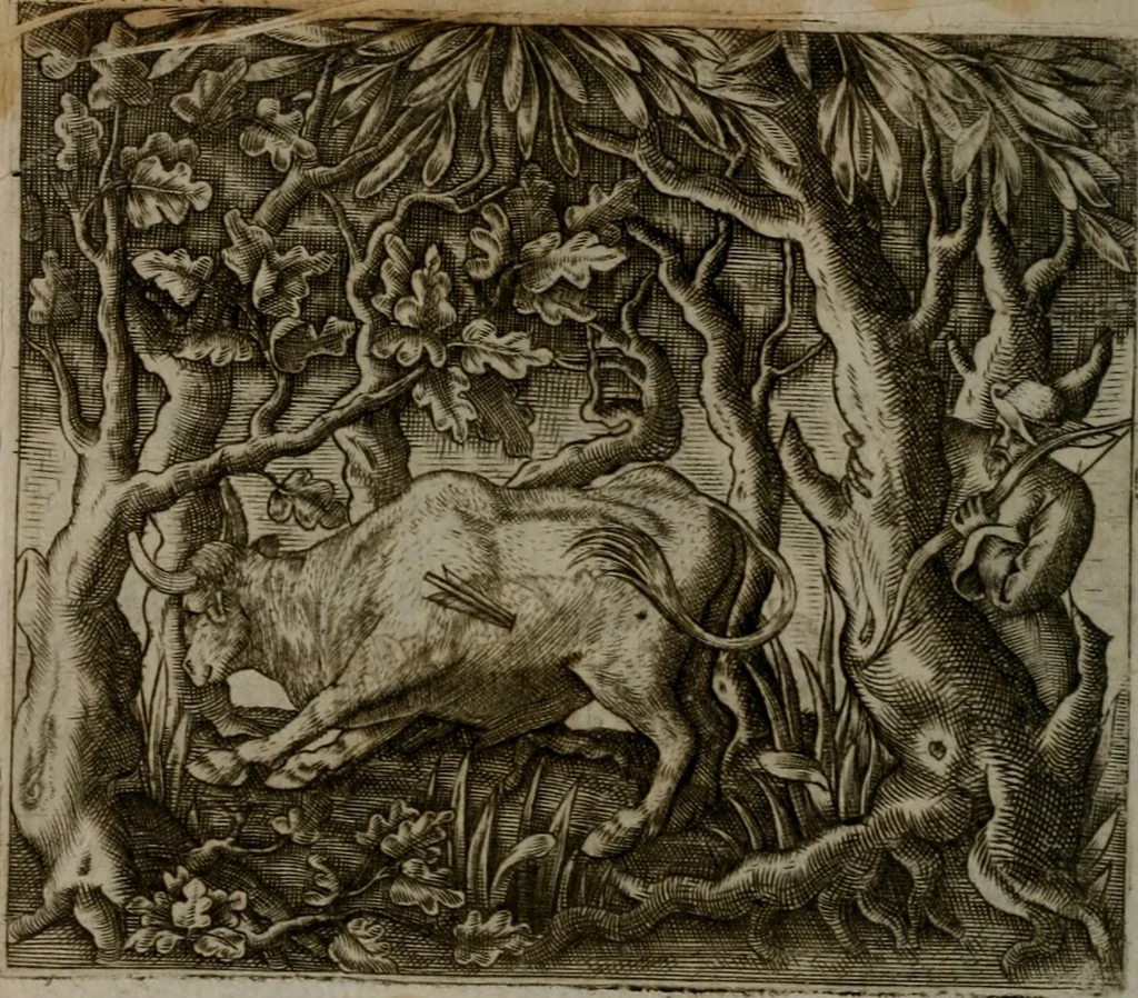 An illustration from Io. Mercerii I.C. Emblemata, 1592, leaf 111