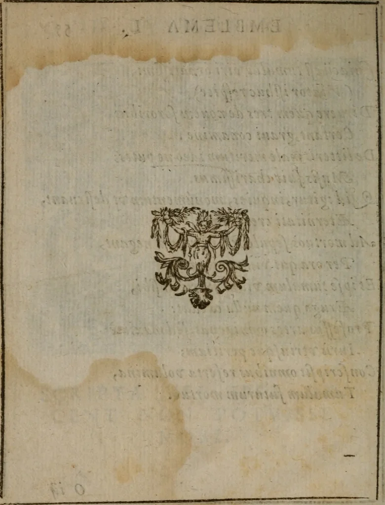 An illustration from Io. Mercerii I.C. Emblemata, 1592, leaf 115