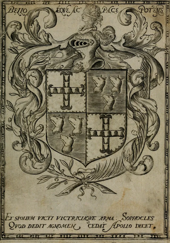 An illustration from Io. Mercerii I.C. Emblemata, 1592, leaf 12