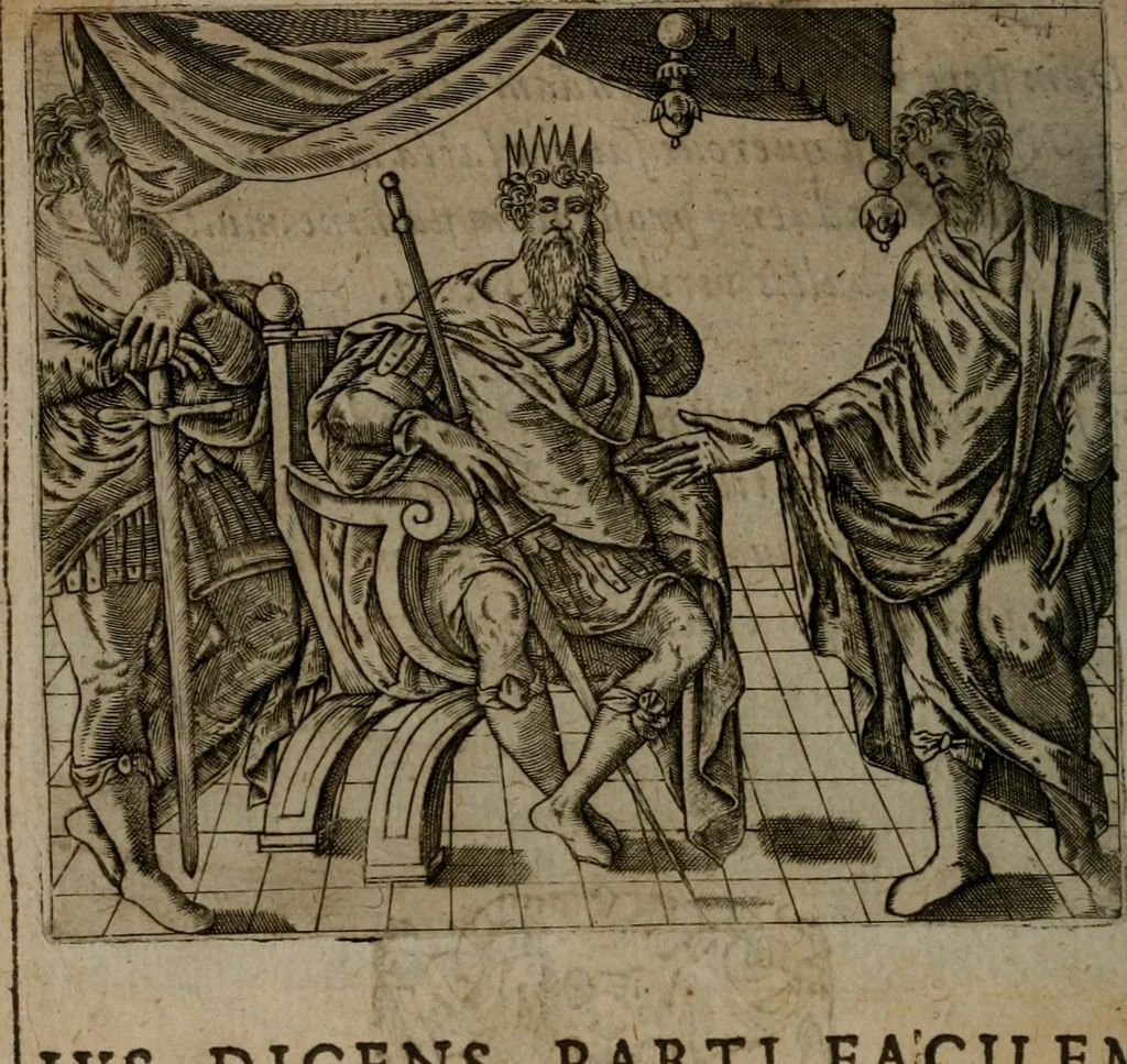 An illustration from Io. Mercerii I.C. Emblemata, 1592, leaf 37
