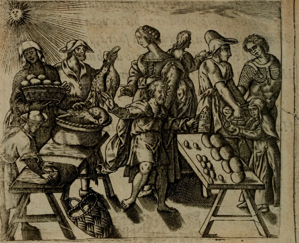 An illustration from Io. Mercerii I.C. Emblemata, 1592, leaf 47