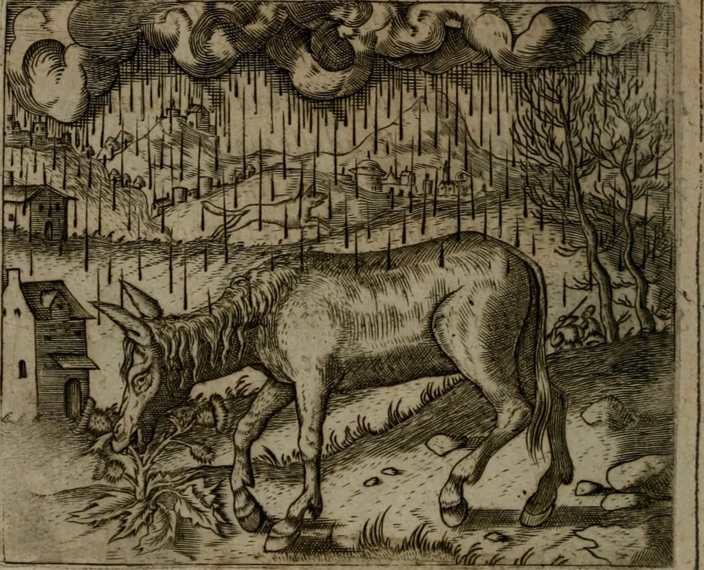 An illustration from Io. Mercerii I.C. Emblemata, 1592, leaf 53