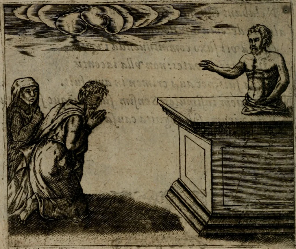 An illustration from Io. Mercerii I.C. Emblemata, 1592, leaf 59