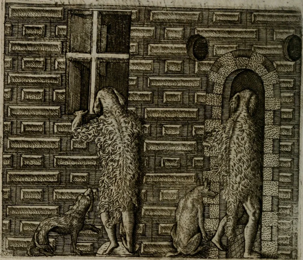 An illustration from Io. Mercerii I.C. Emblemata, 1592, leaf 63
