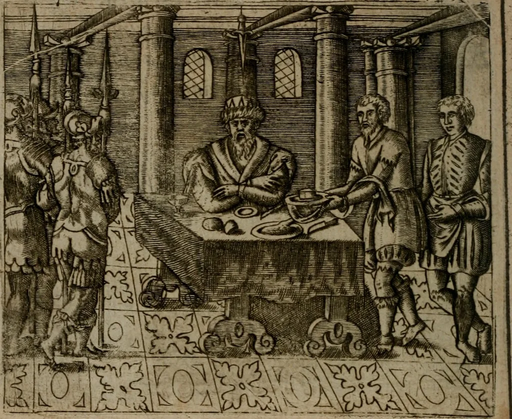 An illustration from Io. Mercerii I.C. Emblemata, 1592, leaf 79