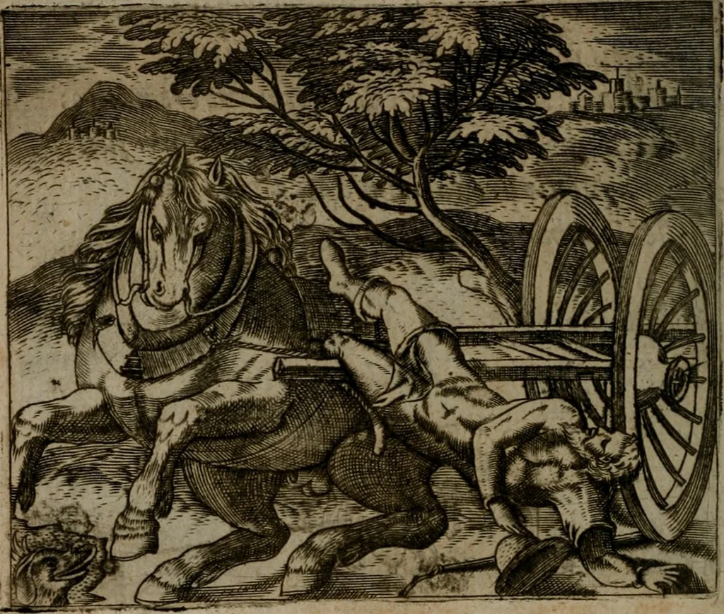 An illustration from Io. Mercerii I.C. Emblemata, 1592, leaf 83