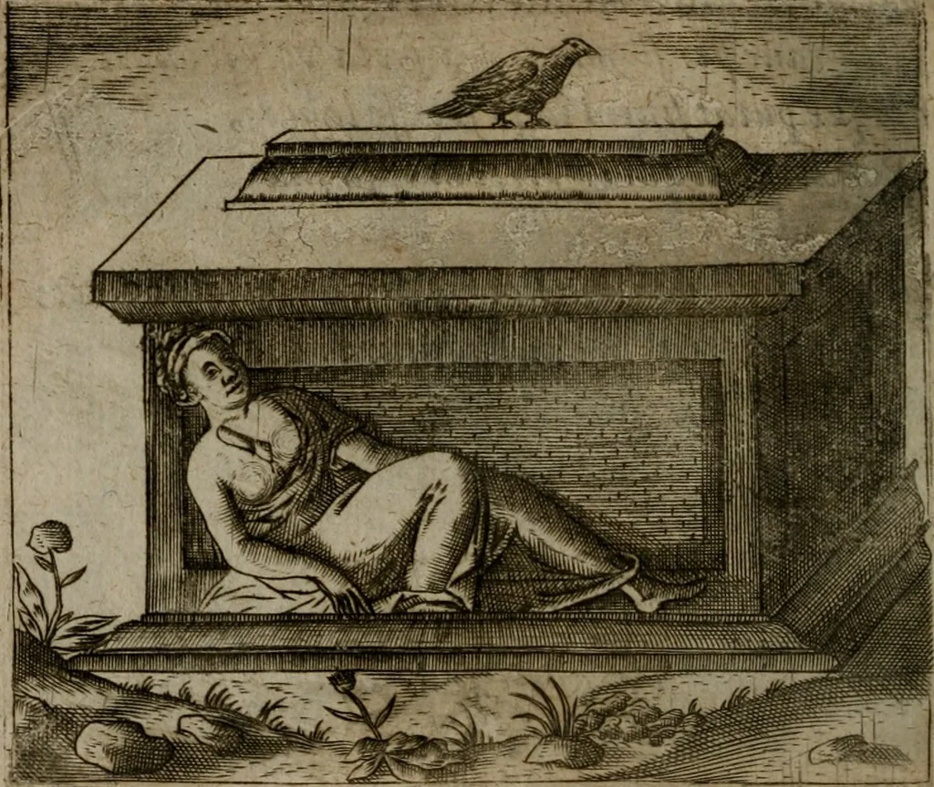 An illustration from Io. Mercerii I.C. Emblemata, 1592, leaf 91