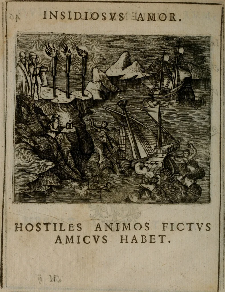 An illustration from Io. Mercerii I.C. Emblemata, 1592, leaf 97