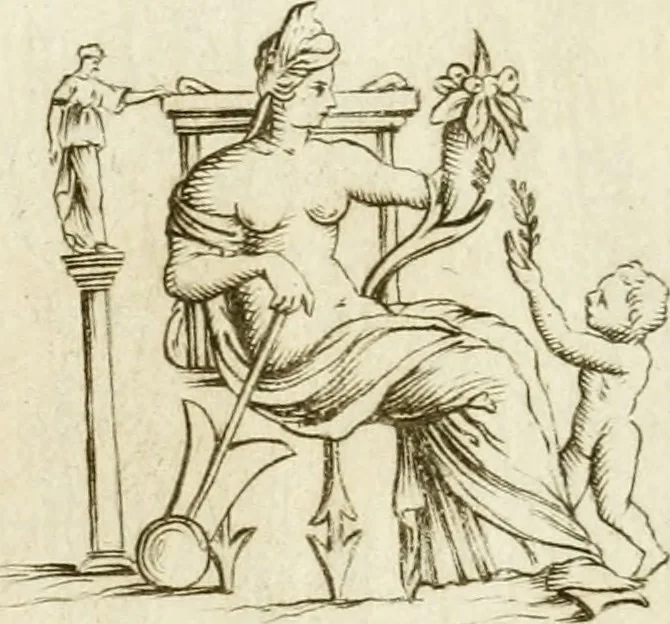 An illustration from Iosephi Mariae Suaresij episcopi vasionensis Praenestes antiquae libri duo, 1655, leaf 15