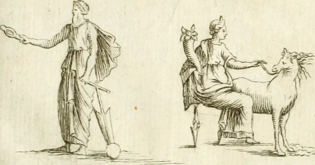An illustration from Iosephi Mariae Suaresij episcopi vasionensis Praenestes antiquae libri duo, 1655, leaf 20