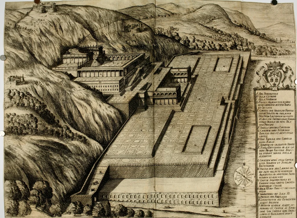 An illustration from Iosephi Mariae Suaresij episcopi vasionensis Praenestes antiquae libri duo, 1655, leaf 22