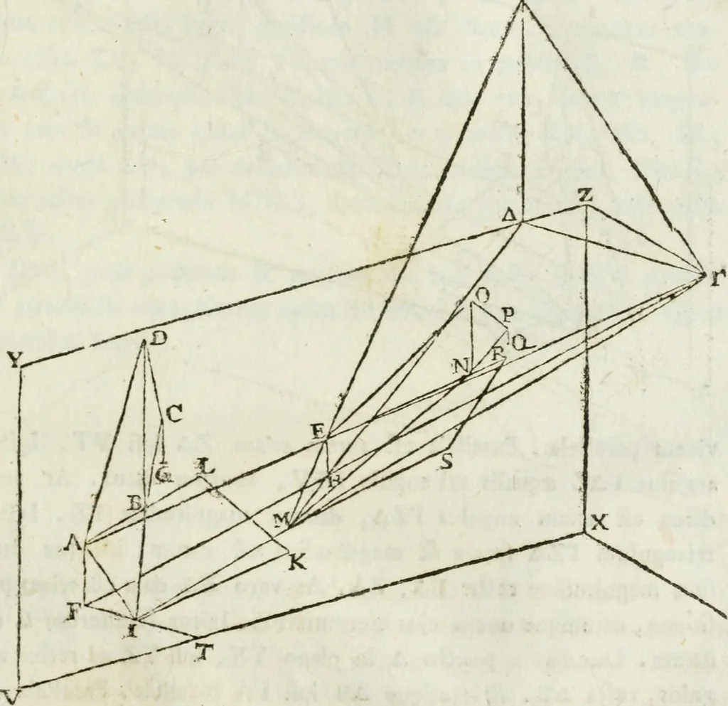 An illustration from Iosephi Torelli veronensis Elementorum prospectivae libri II : opus posthumum, 1788, leaf 120