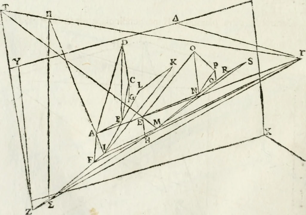 An illustration from Iosephi Torelli veronensis Elementorum prospectivae libri II : opus posthumum, 1788, leaf 139