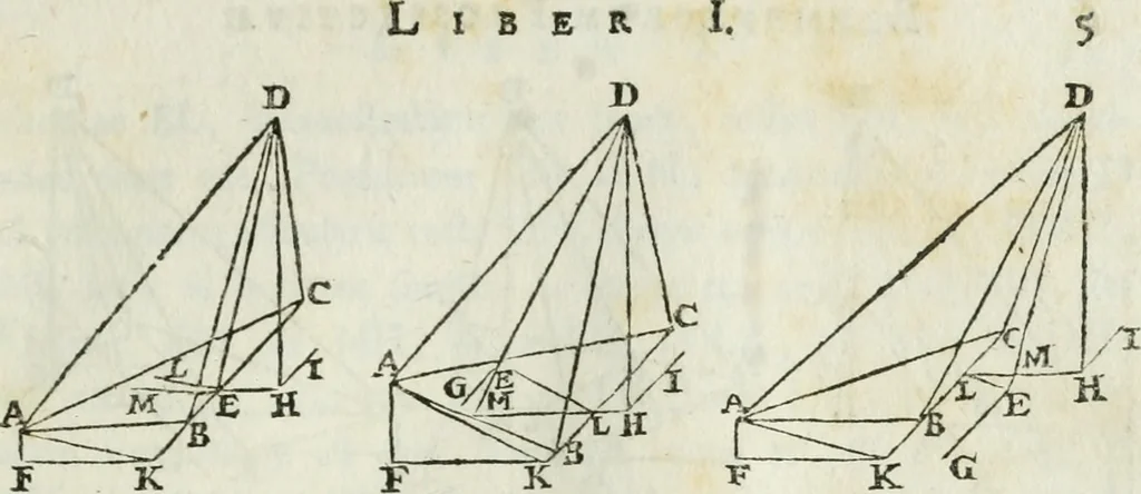 An illustration from Iosephi Torelli veronensis Elementorum prospectivae libri II : opus posthumum, 1788, leaf 14