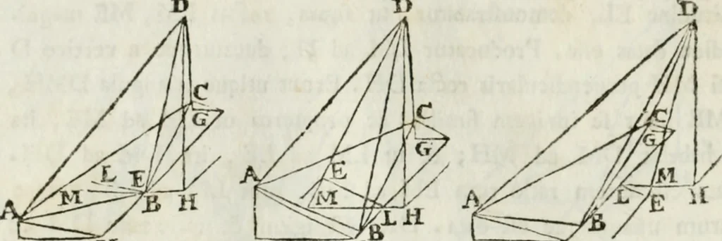 An illustration from Iosephi Torelli veronensis Elementorum prospectivae libri II : opus posthumum, 1788, leaf 17