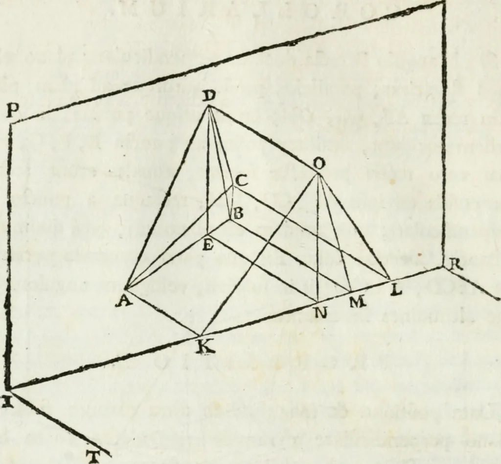 An illustration from Iosephi Torelli veronensis Elementorum prospectivae libri II : opus posthumum, 1788, leaf 19