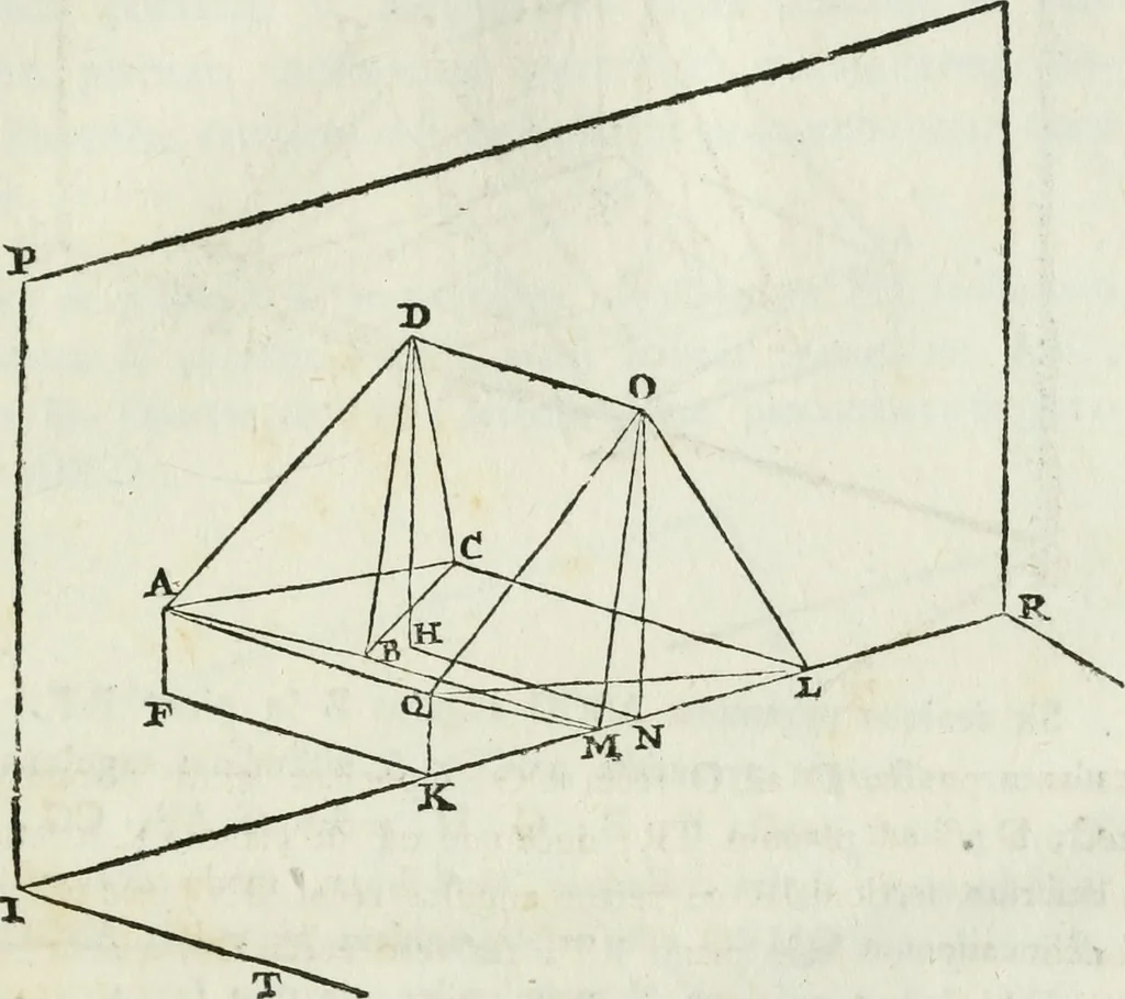 An illustration from Iosephi Torelli veronensis Elementorum prospectivae libri II : opus posthumum, 1788, leaf 20