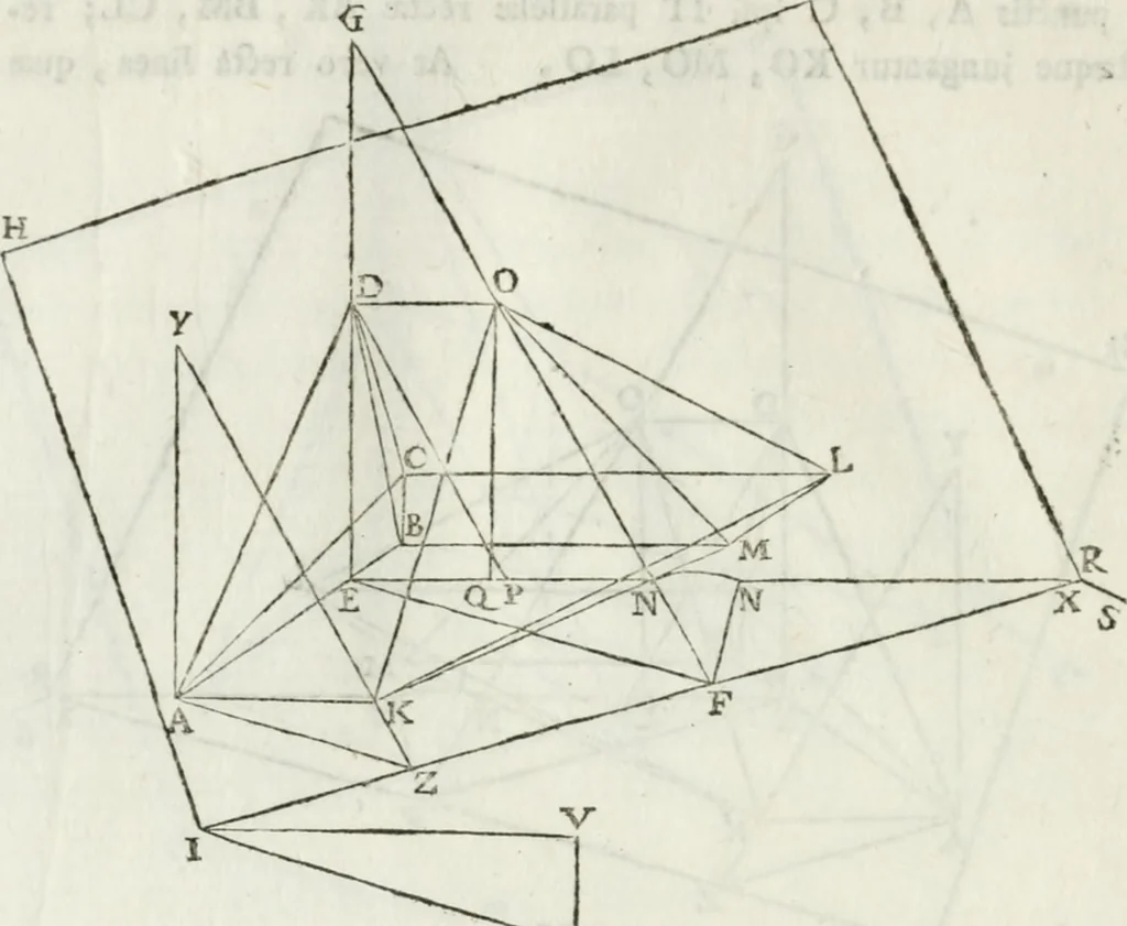 An illustration from Iosephi Torelli veronensis Elementorum prospectivae libri II : opus posthumum, 1788, leaf 35