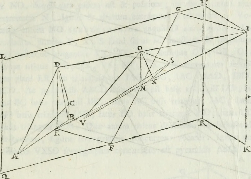 An illustration from Iosephi Torelli veronensis Elementorum prospectivae libri II : opus posthumum, 1788, leaf 38