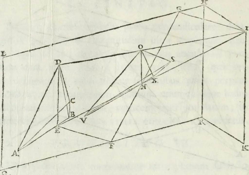 An illustration from Iosephi Torelli veronensis Elementorum prospectivae libri II : opus posthumum, 1788, leaf 39